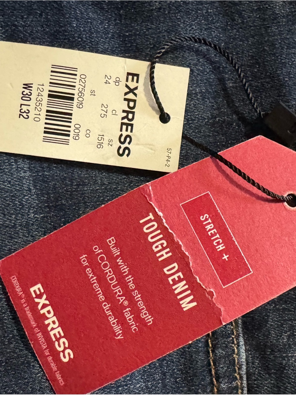 Express Men’s Blue Slim Straight Jeans - Picture 8 of 8